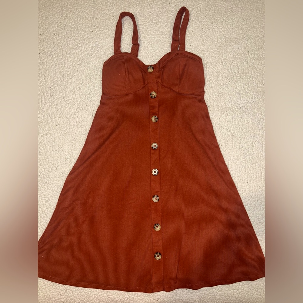 Burnt orange dress